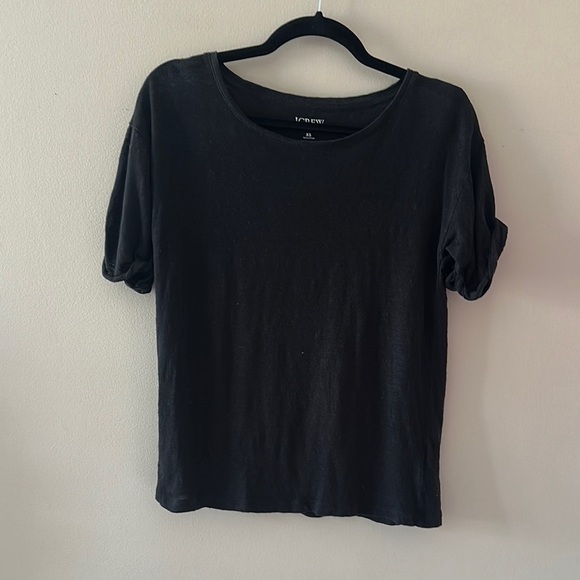 Bundle of Three J. Crew Women’s Linen Roll-Cuff Crewneck T-Shirts Tops Size XS - Picture 2 of 9